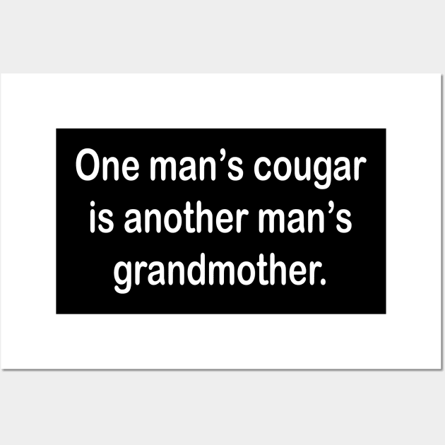 ONE MANS COUGAR Wall Art by TheCosmicTradingPost